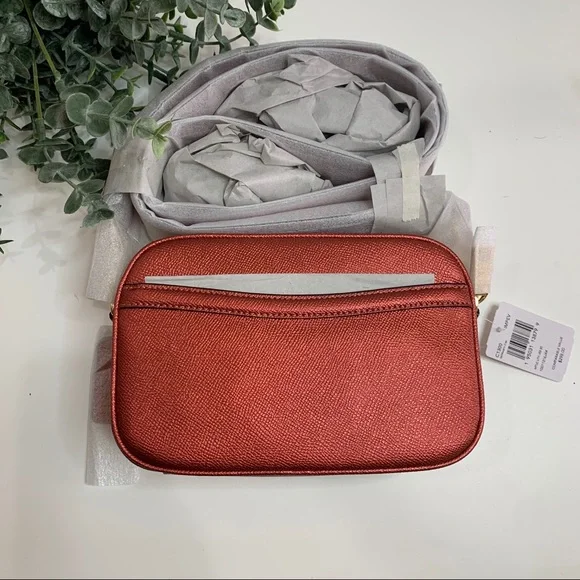 Coach Jes Crossbody 20 Leather Bag Metallic Clay - Picture 8 of 11